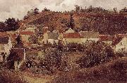Camille Pissarro Roche Gain Plaza Spain oil painting artist